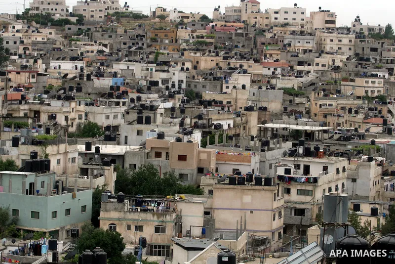 General view shows Al Jalazoun refugee camp in the West Bank City of Ramallah a day before Palestinians mark the 'Nakba' Day (Day of the catastrophe) on 14 May 2012. 'Nakba' Day for the Palestinians is an annual day of c...