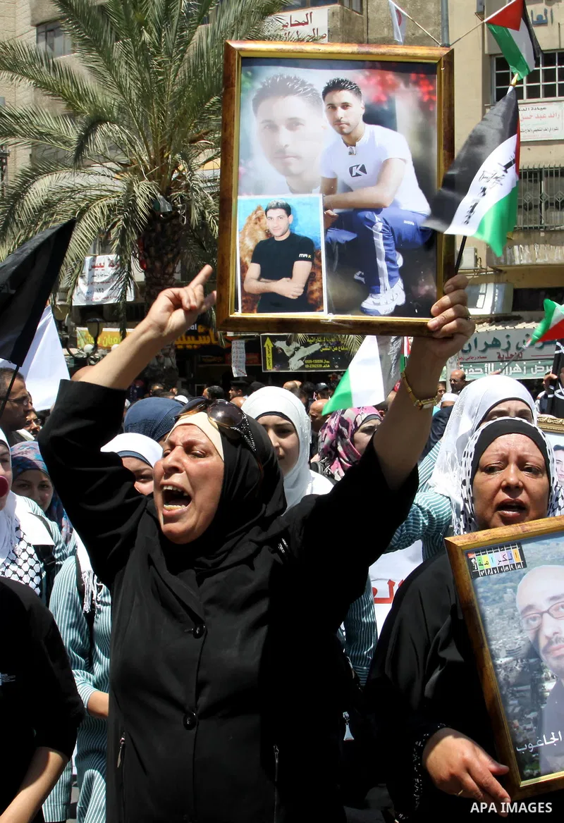 Palestinians take part in a demonstration to mark the 64th anniversary of "Nakba" (catastrophe), in the West Bank city of Nablus, on May 15, 2012. 'Nakba' Day for the Palestinians is an annual day of commemoration of the...