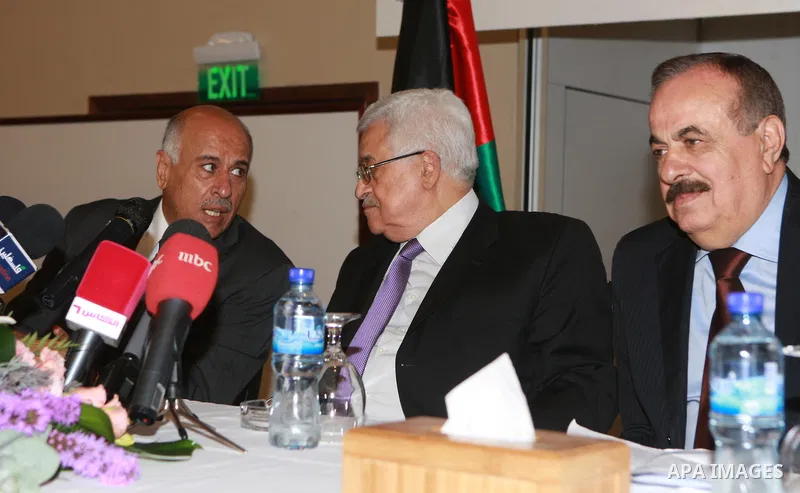 Palestinian President, Mahmoud Abbas (Abu Mazen) attends the opening of the Arab Media Forum Sports, in the West Bank city of Ramallah, on May 16, 2012. Photo by Thaer Ganaim