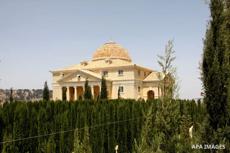 General view of Palace of the Orient House "Palestine" and owned by Palestinian millionaire Munib Al-Masri on a small hill near in the West Bank city of Nablus. Photo by Nedal Shtieh.
