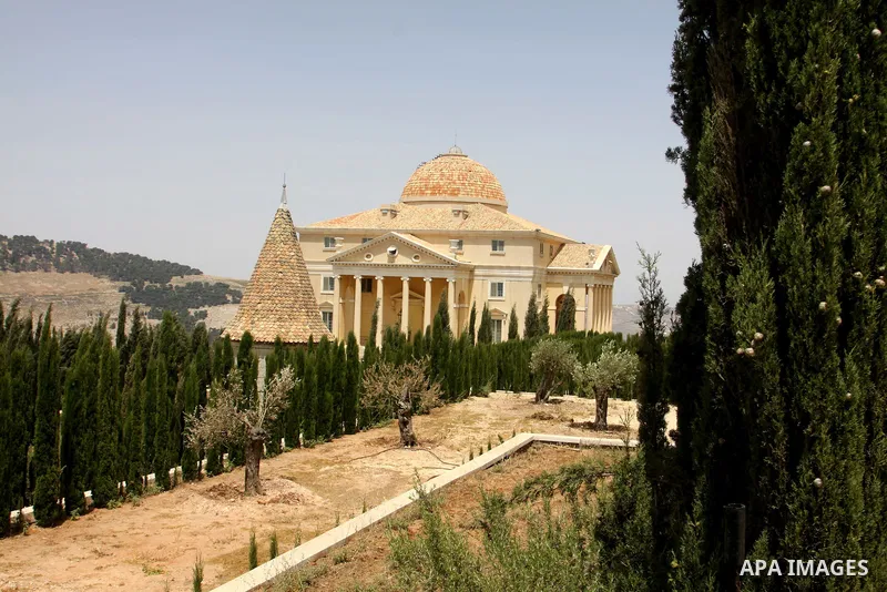 General view of Palace of the Orient House "Palestine" and owned by Palestinian millionaire Munib Al-Masri on a small hill near in the West Bank city of Nablus. Photo by Nedal Shtieh.