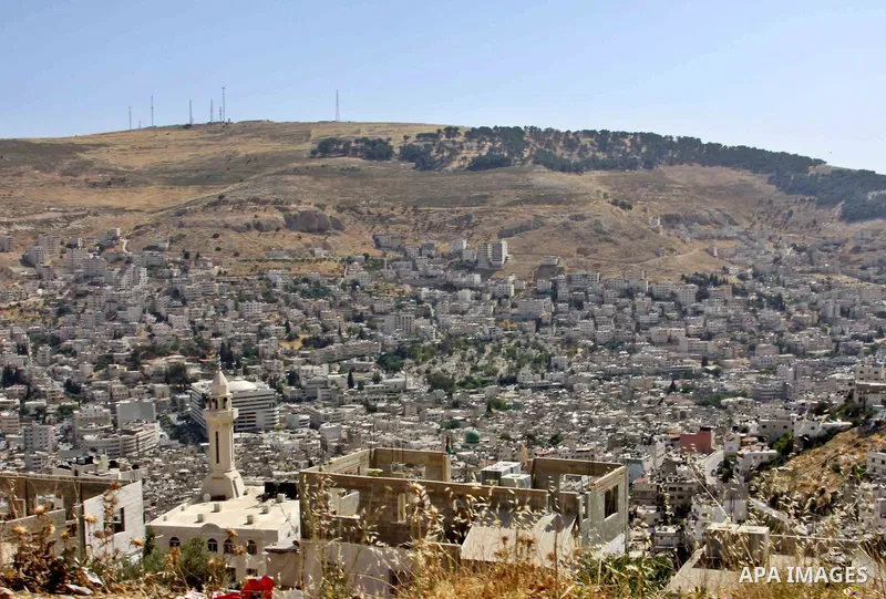 General view of the Old City in the West Bank in Nablus, on May 26,2012 .Photo by Nedal Shtieh.