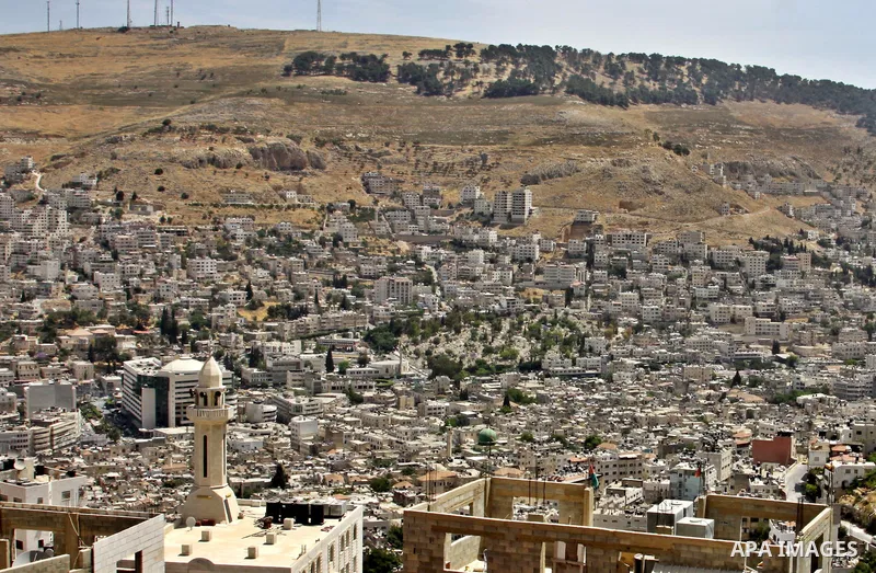 General view of the Old City in the West Bank in Nablus, on May 26,2012 .Photo by Nedal Shtieh.