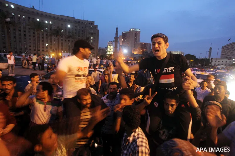 Egyptian protesters shout slogans during a protest against candidate Ahmed Shafiq and support candidate Hamdeen Sabahi, at Tahrir Square in Cairo May 27, 2012. The prospect of Shafiq succeeding Hosni Mubarak as president...