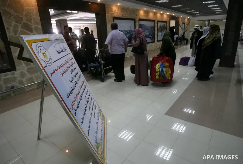 Palestinians access to the Rafah border crossing between Egypt and the Gaza Strip. Islamic Relief provided million for the reconstruction of the Rafah border crossing between Egypt and Gaza, on May 28, 2012. Photo by Eya...