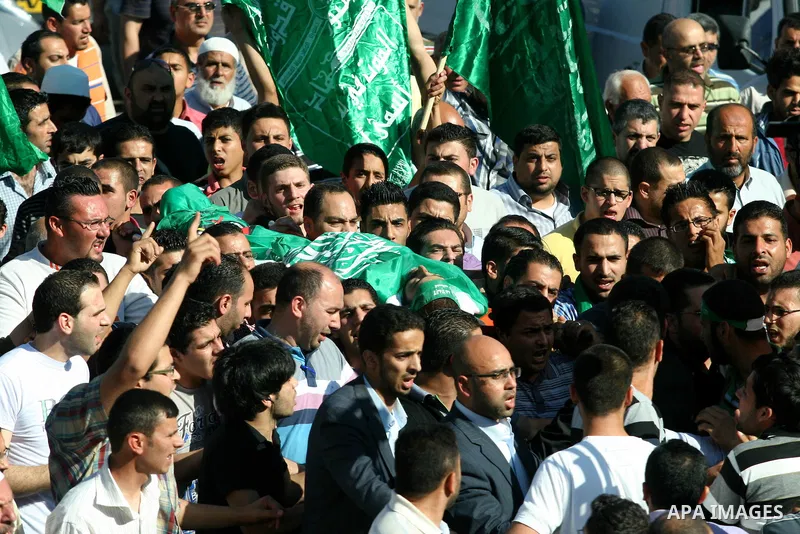 Palestinians funeral the released prisoner Zohir Labada after days from release in the West Bank city of Nablus on May 31, 2012. Zohair Labada spent in Israeli jails 7 months without judgment. Photo by Nedal Eshtayah