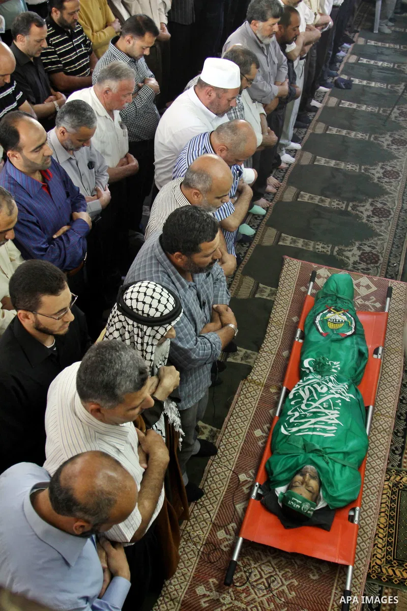 Palestinians funeral the released prisoner Zohir Labada after days from release in the West Bank city of Nablus on May 31, 2012. Zohair Labada spent in Israeli jails 7 months without judgment. Photo by Nedal Eshtayah