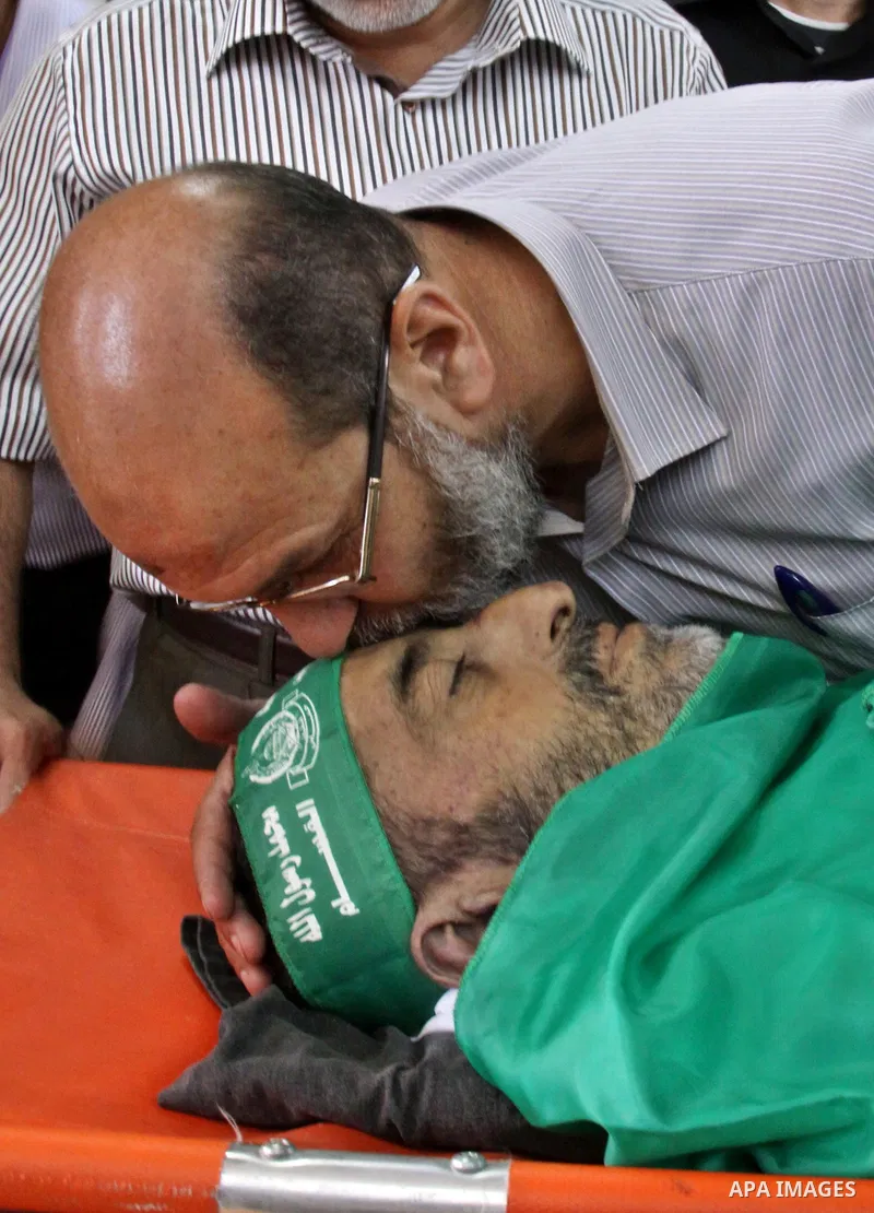 Palestinians funeral the released prisoner Zohir Labada after days from release in the West Bank city of Nablus on May 31, 2012. Zohair Labada spent in Israeli jails 7 months without judgment. Photo by Nedal Eshtayah