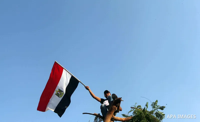 Protesters wave Egypt's flags during a demonstration at Tahrir square in Cairo, against the verdict for deposed leader Hosni Mubarak June 4, 2012. Egyptian pro-democracy campaigners called on Sunday for a new uprising, s...