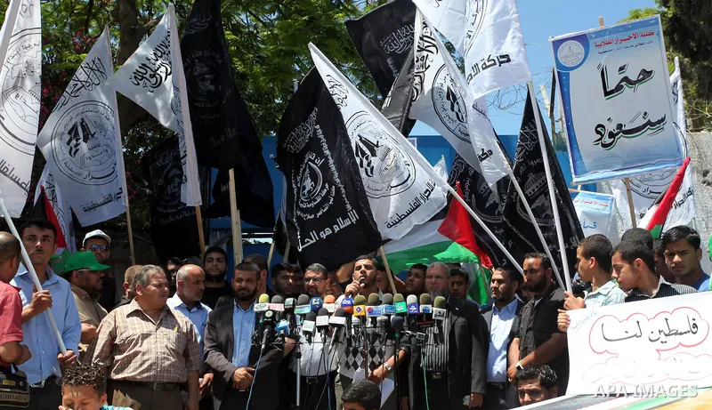Palestinians during a rally in Gaza City marking the anniversary of the 1967 Middle East War June 5, 2012 Photo by Yasser Qudeh