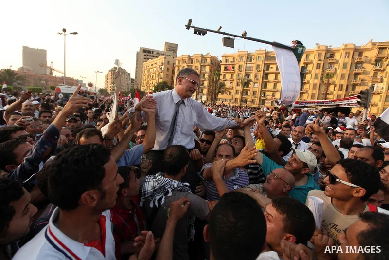 Egyptian protesters shout slogans against former President Hosni Mubarak and his aides during a fourth day of protests, in Tahrir square, Cairo, Egypt, 05 June 2012. Demonstrators gathered in Cairo's Tahrir Square, focal...