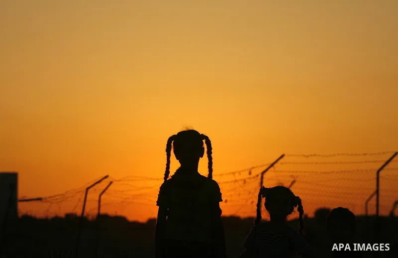 Palestinian children play at a park during the summer holiday in the Rafah refugee camp southern Gaza Strip on June 07, 2012. Photo by Eyad Al Baba