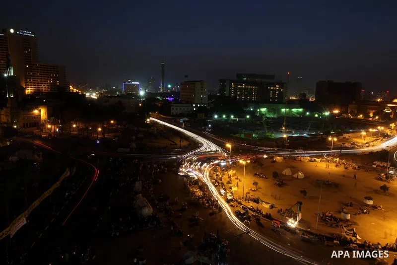 Egyptian anti-Mubarak protesters demonstrate in Cairo's Tahrir square on June 7, 2012. Thousands of Egyptians flocked to Cairo's iconic Tahrir square and other places on Thursday to protest the verdict handed down in ex-...