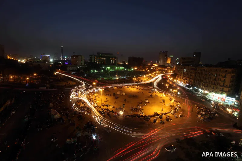 Egyptian anti-Mubarak protesters demonstrate in Cairo's Tahrir square on June 7, 2012. Thousands of Egyptians flocked to Cairo's iconic Tahrir square and other places on Thursday to protest the verdict handed down in ex-...