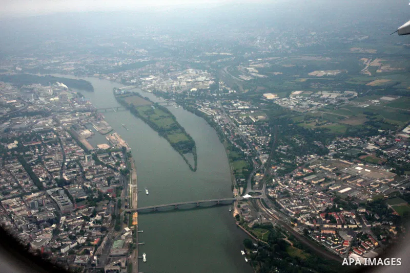 A general view for the River Rhine near the city of Bonn in Germany on 15 June 2012. The Rhine is one of the longest and most important rivers in Europe. It runs for over 1,232 km .Rhine flows through six countries -Swit...