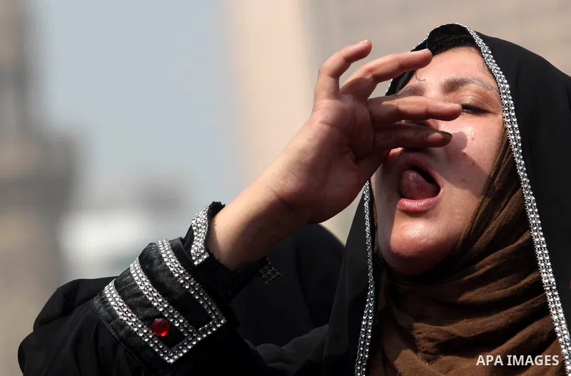 Supporters of Egypt's Muslim Brotherhood candidate Mohammed Morsi celebrate in Tahrir square after the Brotherhood claimed win in presidential vote, in Cairo, Egypt, 18 June 2012. Hundreds of Muslim Brotherhood supporter...