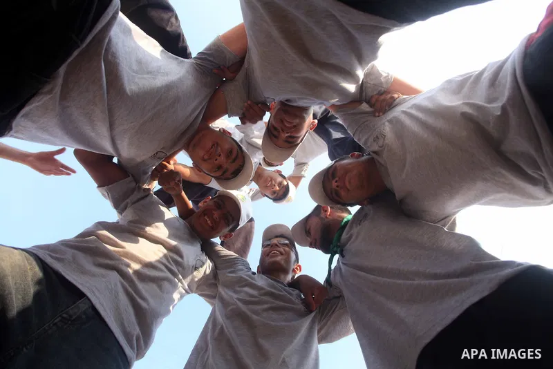 Palestinian children take part in a summer camp organized by Hamas movement at Shati refugee camp in Gaza City July 10, 2012. Hamas movement organized dozens of summer camps for Palestinian children during the period of...