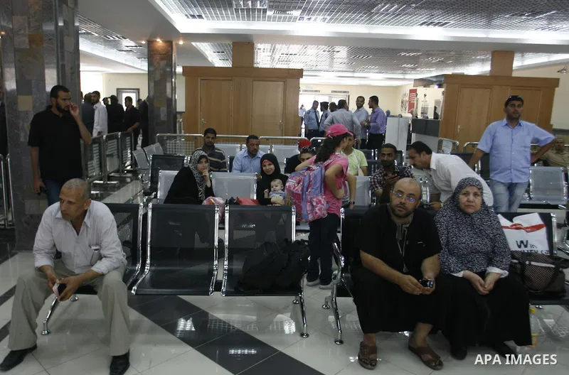 Palestinians access Rafah border crossing between Egypt and Gaza Strip. Islamic Relief provided million for the reconstruction of the Rafah border crossing between Egypt and Gaza, on May 28, 2012. Photo by Eyad Al Baba