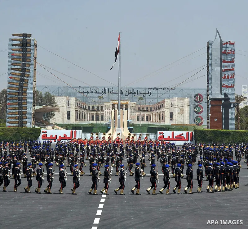 Egyptian troops demonstrate their skills at a graduation ceremony attended by President Mohammed Morsi, unseen, in Cairo, Egypt, Tuesday, July 17, 2012. Egypt's President Mohammed Morsi hailed the Egyptian army and its c...