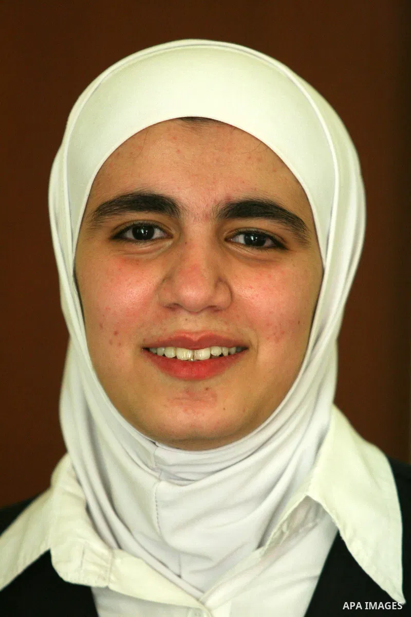A Palestinian high school student and the first in section science , Dima Jabri, after hear her result in the West Bank City of Nablus on July 19, 2012. The Ministry of Education in Gaza Strip and the West Bank announced...