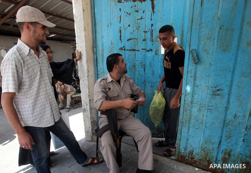 Palestinian prisoners prepare to be freed from a Hamas-run jail in Gaza City on July 21, 2012. Palestinian Hamas police released prisoners because of the approaching holy month of Ramadan. Photo by Yasser Fathi