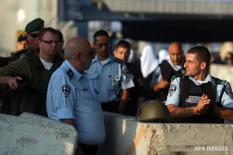 Jerusalem police chief Major-General Nesu Haham during a visit to the police at the Qalandia checkpoint near the West Bank city of Ramallah on July 20, 2012. Israel's police chief, Gen. Yohanan Danino said that the crime...
