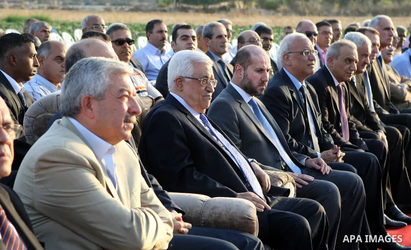 Palestinian President Mahmoud Abbas (Abu Mazen) during the opening of the hospital in the West Bank city of Jenin on July 28, 2012. Photo by Thaer Ganaim