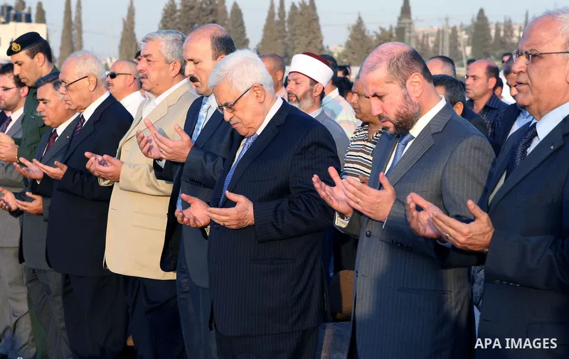 Palestinian President Mahmoud Abbas (Abu Mazen) during the opening of the hospital in the West Bank city of Jenin on July 28, 2012. Photo by Thaer Ganaim