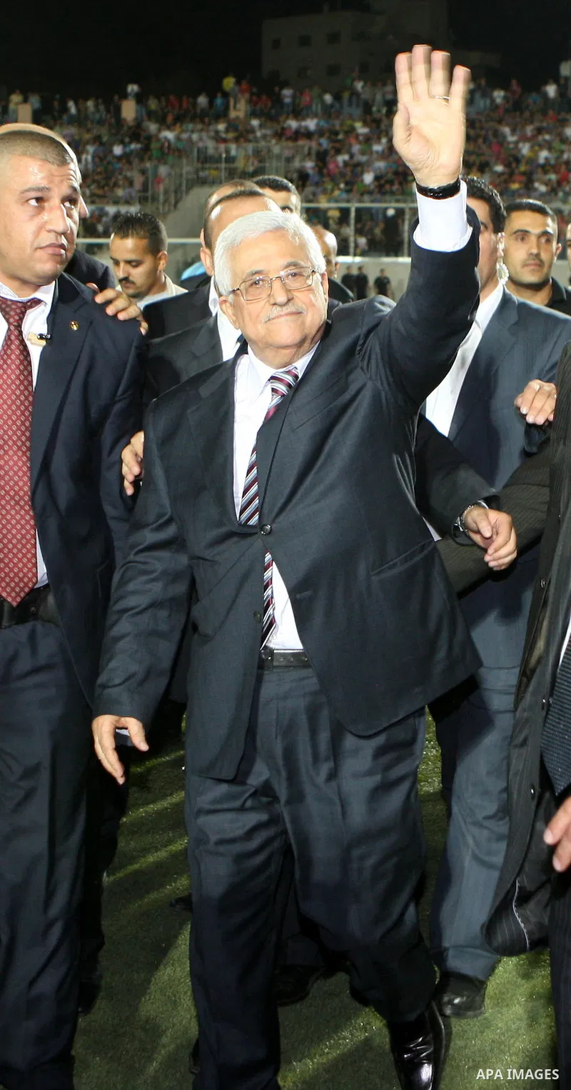Palestinian President, Mahmoud Abbas (Abu Mazen), visits sports stadium in the West Bank city of Hebron on, Aug. 01, 2012. Photo by Thaer Ganaim