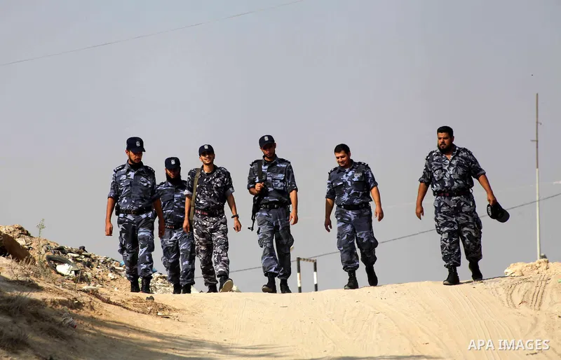 A Palestinian Hamas security guard on duty on the border between Egypt and Gaza strip in Rafah town southern Gaza strip on, 06 August 2012. Reports state that at least five gunmen were killed after they tried to infiltra...