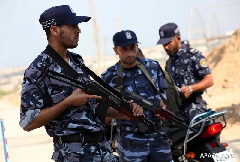 A Palestinian Hamas security guard on duty on the border between Egypt and Gaza strip in Rafah town southern Gaza strip on, 06 August 2012. Reports state that at least five gunmen were killed after they tried to infiltra...
