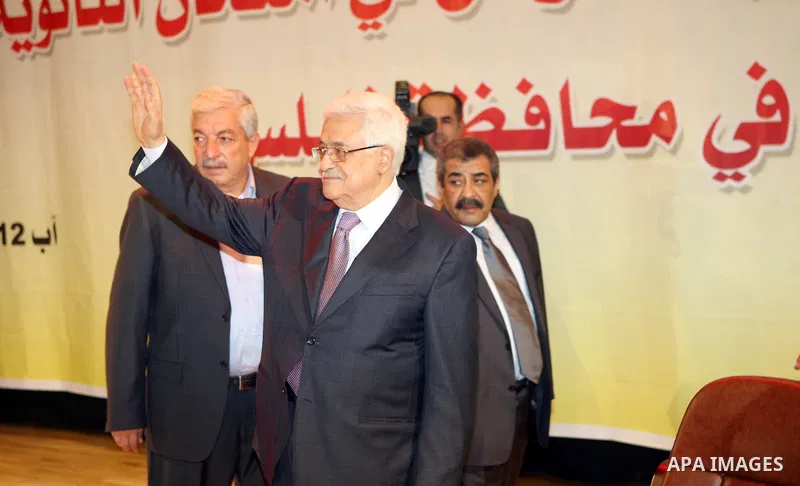 Palestinian President, Mahmoud Abbas (Abu Mazen) participates ceremony honoring high school students, in the West Bank city of Nablus on, Aug. 07, 2012. Photo by Thaer Ganaim