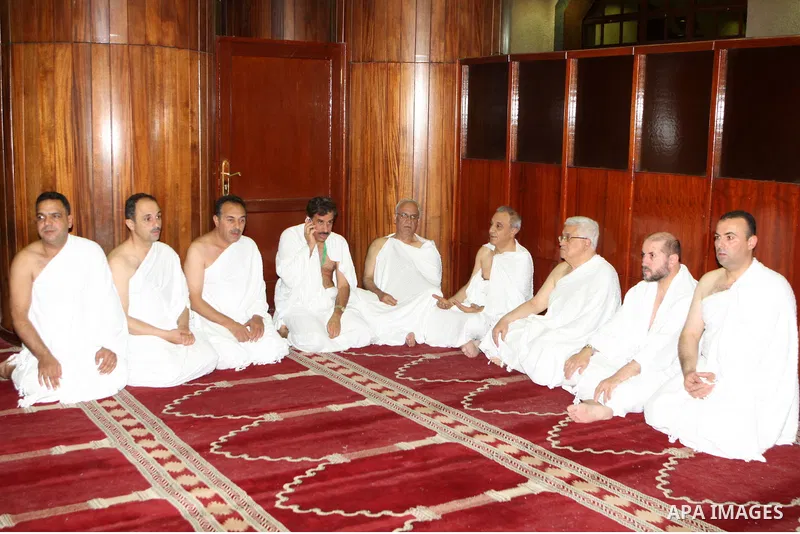 Palestinian President, Mahmoud Abbas (Abu Mazen), while performing Umrah in Mecca, on Aug. 13, 2012. Photo by Thaer Ganaim