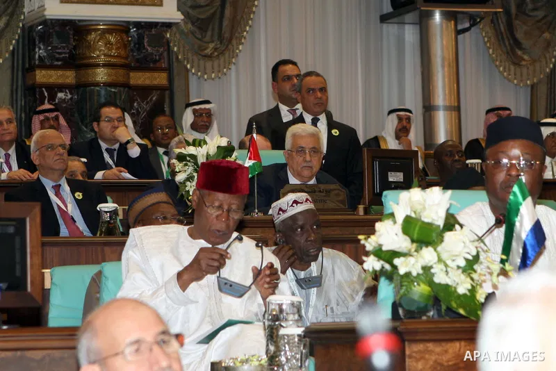 Palestinian President Mahmoud Abbas (Abu Mazen) participates in the summit of Islamic solidarity in Mecca on 15 August 2012. Photo by Thaer Ganaim