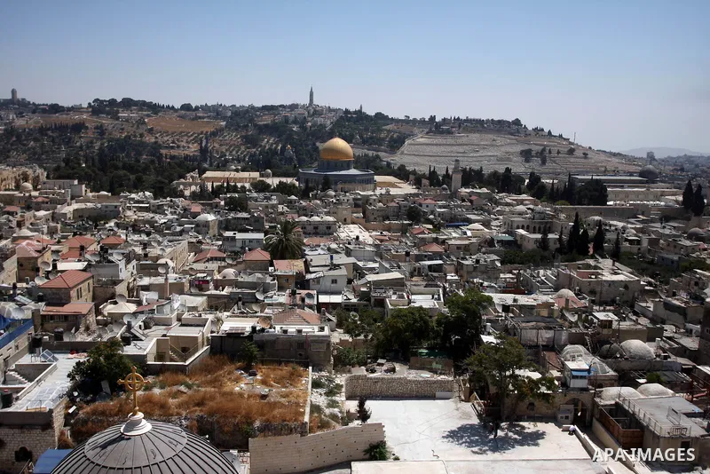 General view shows Jerusalem's Old City and al-Aqsa Mosque compound, Islam's third holiest site, in Jerusalem on Aug 16,2012. Photo by Issam Rimawi