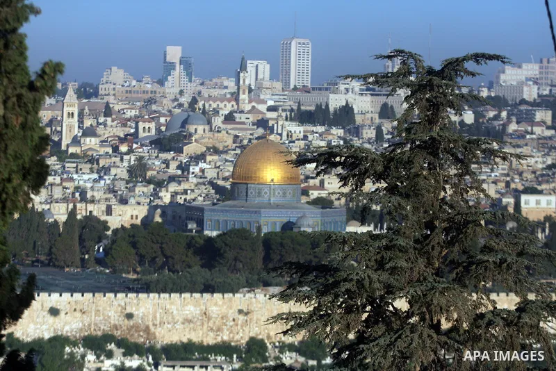 General view shows Jerusalem's Old City and al-Aqsa Mosque compound, Islam's third holiest site, in Jerusalem on Aug 16,2012. Photo by Issam Rimawi