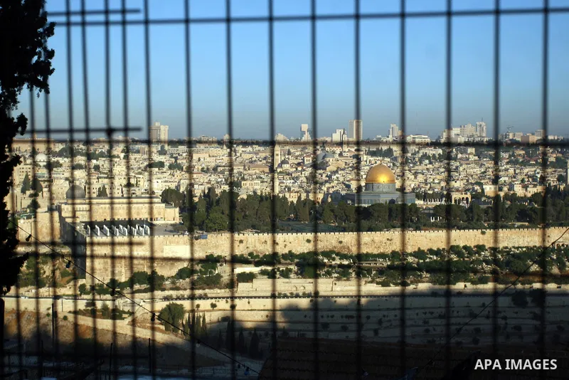 General view shows Jerusalem's Old City and al-Aqsa Mosque compound, Islam's third holiest site, in Jerusalem on Aug 16,2012. Photo by Issam Rimawi