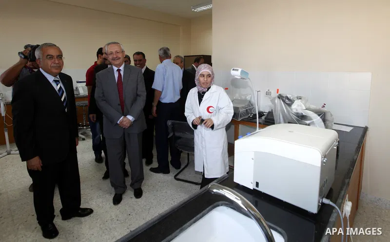 Palestinian Prime Minister, Salam Fayyad, During the opening of the Directorate of Health in the West bank city of Jenin, August 16, 2012. Photo by Mustafa Abu Dayeh