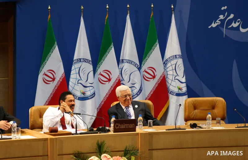 Palestinian President Mahmoud Abbas attends the opening ceremony of the Summit of the Non-Aligned Movement (NAM), in Tehran, 30 August 2012. Iranian Supreme Leader Ayatollah Ali Khamenei opened summit 16th of the Non-Ali...