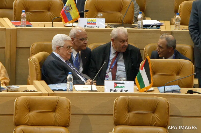 Palestinian President Mahmoud Abbas attends the opening ceremony of the Summit of the Non-Aligned Movement (NAM), in Tehran, 30 August 2012. Iranian Supreme Leader Ayatollah Ali Khamenei opened summit 16th of the Non-Ali...