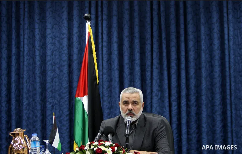 Ismail Haniya, the head of the Hamas government in the Gaza Strip, speaks during the first meeting of the Government in Gaza City on September 4, 2012. Haniya, announced a cabinet reshuffle, appointing seven new minister...