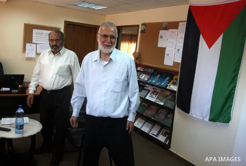 A Palestinian deputy in Legislative Council by the Department of Jerusalem, Mohammed Abu Teir, greet by family and relatives after his release from the Ofer military prison, in the West Bank city of Ramallah September 5,...