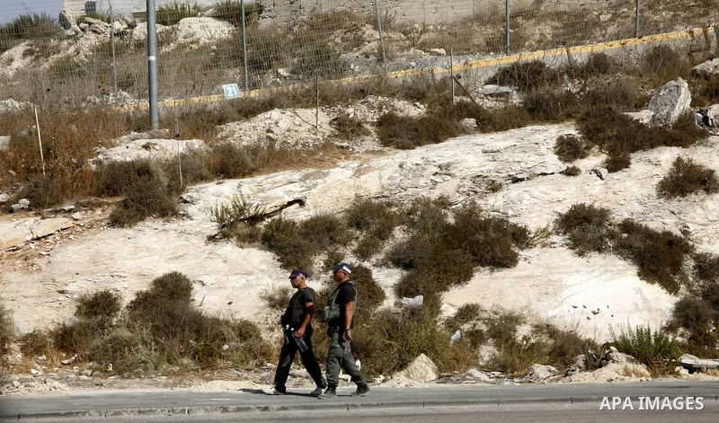 A part of Israel's separation barrier between Pisgat Ze'ev Jewish settlement and Shu'fat refugee camp near Jerusalem city on Sep. 05, 2012. Pisgat Ze'ev is situated east of Shuafat and Beit Hanina, west of Hizma, south o...