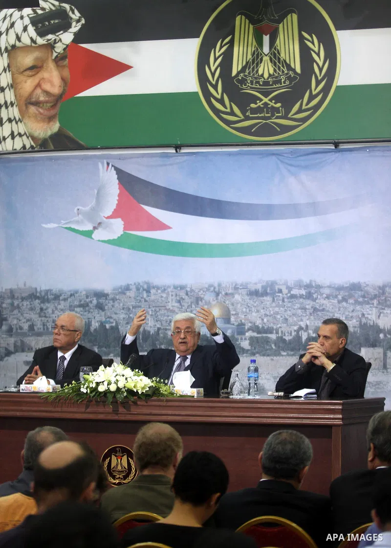 President Mahmoud Abbas (Abu Mazen), speaks during press conference to discusses the economic situation in the West Bank and Gaza strip, in the West Bank city of Ramallah on Sep. 08, 2012. Photo by Issam Rimawi