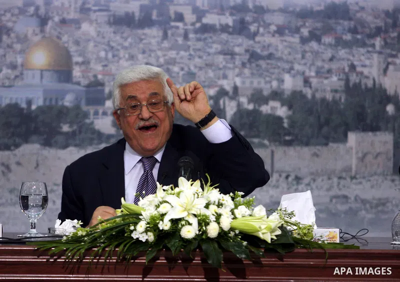 President Mahmoud Abbas (Abu Mazen), speaks during press conference to discusses the economic situation in the West Bank and Gaza strip, in the West Bank city of Ramallah on Sep. 08, 2012. Photo by Issam Rimawi