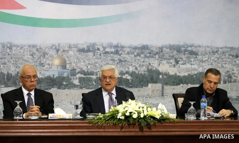 President Mahmoud Abbas (Abu Mazen), speaks during press conference to discusses the economic situation in the West Bank and Gaza strip, in the West Bank city of Ramallah on Sep. 08, 2012. Photo by Thaer Ganaim
