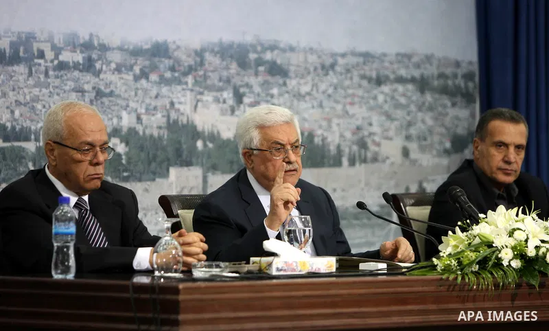 President Mahmoud Abbas (Abu Mazen), speaks during press conference to discusses the economic situation in the West Bank and Gaza strip, in the West Bank city of Ramallah on Sep. 08, 2012. Photo by Thaer Ganaim