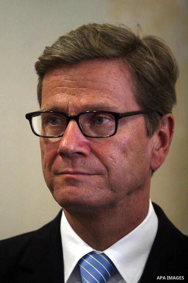 German Foreign Minister Guido Westerwelle speaks to the media following a meeting with Palestinian Prime Minister Salam Fayyad, in the West Bank city of Ramallah, 09 September 2012. Westerwelle came for a one day visit t...