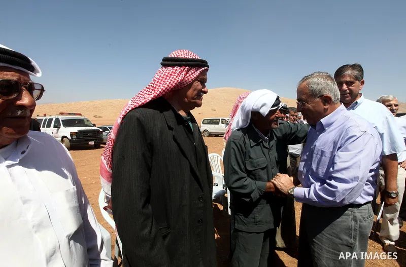 Palestinian Prime Minister Salam Fayyad during his visit to Tubas and the northern Jordan Valley in the West Bank on Sept. 16, 2012. Photo by Mustafa Abu Dayeh