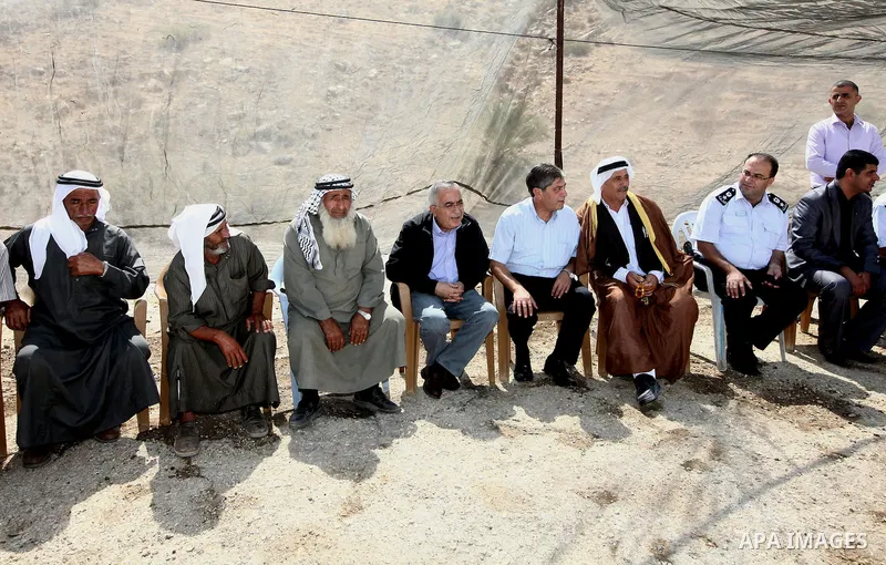 Palestinian Prime Minister Salam Fayyad during his visit to Tubas and the northern Jordan Valley in the West Bank on Sept. 16, 2012. Photo by Mustafa Abu Dayeh